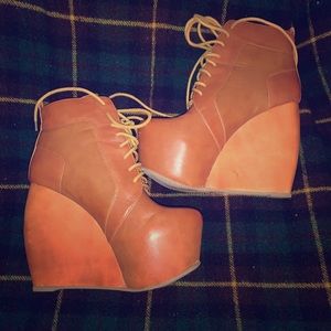 Wild Pair Wedge Boots 9.5